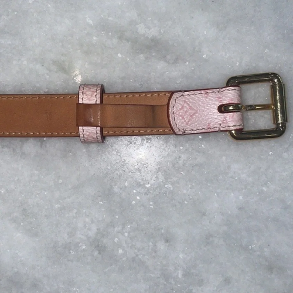 Louis Vuitton Cherry Blossom Pink Monogram Belt size 28 - Picture 8 of 8